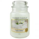 Yankee Candle Duftkerze im Glas Jar 623 g Housewarmer - verschiedene Duftsorten Fluffy Towels