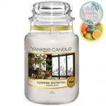 Yankee Candle Duftkerze im Glas Jar 623 g Housewarmer - verschiedene Duftsorten Surprise Snowfall
