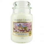 Yankee Candle Duftkerze im Glas Jar 623 g Housewarmer - verschiedene Duftsorten Sakura Blossom Festival 