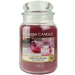 Yankee Candle Duftkerze im Glas Jar 623 g Housewarmer - verschiedene Duftsorten Sweet Plum Sake