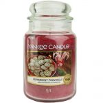 Yankee Candle Duftkerze im Glas Jar 623 g Housewarmer - verschiedene Duftsorten Peppermint Pinwheels