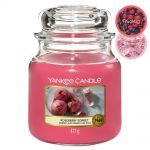Yankee Candle Duftkerze im Glas Jar 411 g Housewarmer - verschiedene Duftsorten Roseberry Sorbet