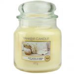 Yankee Candle Duftkerze im Glas Jar 411 g Housewarmer - verschiedene Duftsorten Soft Wool Amber