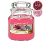 Yankee Candle Duftkerze im Glas Jar 104 g Housewarmer - verschiedene Duftsorten Roseberry Sorbet