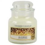 Yankee Candle Duftkerze im Glas Jar 104 g Housewarmer - verschiedene Duftsorten All is Bright