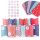 Pajoma Adventskalender Pillowbox zum Bef�llen 24 Boxen - verschiedene Sorten Pillow Blau Rot 