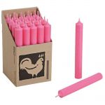 25 Stabkerzen Set 180 x 22 mm Kerzenfarm Kerzen Candle Set - verschiedene Farben Pink 