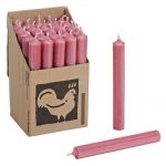 25 Stabkerzen Set 180 x 22 mm Kerzenfarm Kerzen Candle Set - verschiedene Farben Altrosa