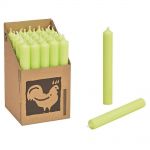 25 Stabkerzen Set 180 x 22 mm Kerzenfarm Kerzen Candle Set - verschiedene Farben Pastellgr�n