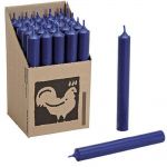 25 Stabkerzen Set 180 x 22 mm Kerzenfarm Kerzen Candle Set - verschiedene Farben Dunkelblau