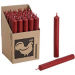 25 Stabkerzen Set 180 x 22 mm Kerzenfarm Kerzen Candle Set - verschiedene Farben Dunkelrot - Dark Red