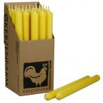 25 Stabkerzen Set 180 x 22 mm Kerzenfarm Kerzen Candle Set - verschiedene Farben Pastellgelb