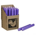 25 Stabkerzen Set 180 x 22 mm Kerzenfarm Kerzen Candle Set - verschiedene Farben Violett