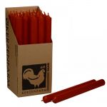 25 Stabkerzen Set 180 x 22 mm Kerzenfarm Kerzen Candle Set - verschiedene Farben Himbeerrot