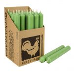 25 Stabkerzen Set 180 x 22 mm Kerzenfarm Kerzen Candle Set - verschiedene Farben Jadegr�n