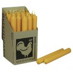 25 Stabkerzen Set 180 x 22 mm Kerzenfarm Kerzen Candle Set - verschiedene Farben Currygelb