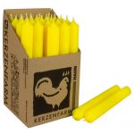 25 Stabkerzen Set 180 x 22 mm Kerzenfarm Kerzen Candle Set - verschiedene Farben Neon Gelb