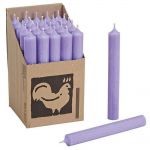 25 Stabkerzen Set 250 x 22 mm Kerzenfarm Kerzen Candle Set - verschiedene Farben Lavendel