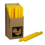 25 Stabkerzen Set 250 x 22 mm Kerzenfarm Kerzen Candle Set - verschiedene Farben Gelb Yellow