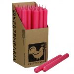 25 Stabkerzen Set 250 x 22 mm Kerzenfarm Kerzen Candle Set - verschiedene Farben Pink 