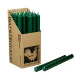 25 Stabkerzen Set 250 x 22 mm Kerzenfarm Kerzen Candle Set - verschiedene Farben Dunkelgr�n Dark Green