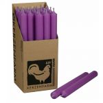 25 Stabkerzen Set 250 x 22 mm Kerzenfarm Kerzen Candle Set - verschiedene Farben Violett