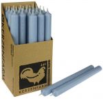 25 Stabkerzen Set 250 x 22 mm Kerzenfarm Kerzen Candle Set - verschiedene Farben Taubenblau