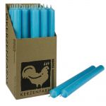 25 Stabkerzen Set 250 x 22 mm Kerzenfarm Kerzen Candle Set - verschiedene Farben Eisblau