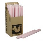 25 Stabkerzen Set 250 x 22 mm Kerzenfarm Kerzen Candle Set - verschiedene Farben Pastellaltrosa