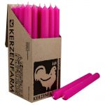 25 Stabkerzen Set 250 x 22 mm Kerzenfarm Kerzen Candle Set - verschiedene Farben Neon Pink