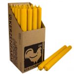25 Stabkerzen Set 250 x 22 mm Kerzenfarm Kerzen Candle Set - verschiedene Farben Currygelb