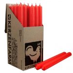 25 Stabkerzen Set 250 x 22 mm Kerzenfarm Kerzen Candle Set - verschiedene Farben Neon Orange