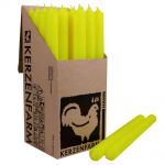 25 Stabkerzen Set 250 x 22 mm Kerzenfarm Kerzen Candle Set - verschiedene Farben Neon Gelb