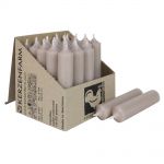 25 Stabkerzen 100 x 22 mm Kerzenfarm Kerzen Candle Set - verschiedene Farben Taupe