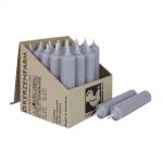 25 Stabkerzen 100 x 22 mm Kerzenfarm Kerzen Candle Set - verschiedene Farben Grau