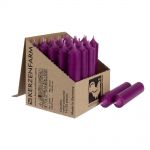 25 Stabkerzen 100 x 22 mm Kerzenfarm Kerzen Candle Set - verschiedene Farben Aubergine