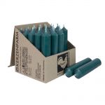 25 Stabkerzen 100 x 22 mm Kerzenfarm Kerzen Candle Set - verschiedene Farben Dunkelgr�n Dark Green