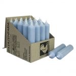 25 Stabkerzen 100 x 22 mm Kerzenfarm Kerzen Candle Set - verschiedene Farben Taubenblau