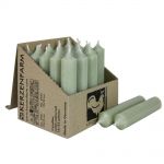25 Stabkerzen 100 x 22 mm Kerzenfarm Kerzen Candle Set - verschiedene Farben Salbei