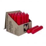 25 Stabkerzen 100 x 22 mm Kerzenfarm Kerzen Candle Set - verschiedene Farben Weihnachtsrot