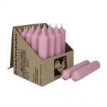25 Stabkerzen 100 x 22 mm Kerzenfarm Kerzen Candle Set - verschiedene Farben Pastellaltrosa