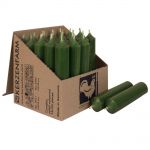 25 Stabkerzen 100 x 22 mm Kerzenfarm Kerzen Candle Set - verschiedene Farben Kieferngr�n