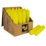 25 Stabkerzen 100 x 22 mm Kerzenfarm Kerzen Candle Set - verschiedene Farben Neon Gelb