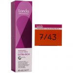 Londa Cremehaarfarbe Extra Rich 60 ml freie Farbwahl 7/43 mittelblond rot gold