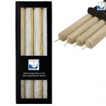 4 Stearin Stabkerzen Set 250 x 22 mm Kerzenfarm Kerzen Candle - freie Farbwahl Taupe