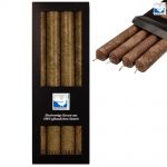 4 Stearin Stabkerzen Set 250 x 22 mm Kerzenfarm Kerzen Candle - freie Farbwahl Schlamm - Erdig