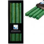 4 Stearin Stabkerzen Set 250 x 22 mm Kerzenfarm Kerzen Candle - freie Farbwahl Dunkelgr�n Dark Green