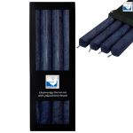 4 Stearin Stabkerzen Set 250 x 22 mm Kerzenfarm Kerzen Candle - freie Farbwahl Dunkelblau