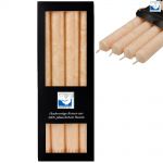 4 Stearin Stabkerzen Set 250 x 22 mm Kerzenfarm Kerzen Candle - freie Farbwahl Creme