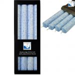 4 Stearin Stabkerzen Set 250 x 22 mm Kerzenfarm Kerzen Candle - freie Farbwahl Blau Blue
